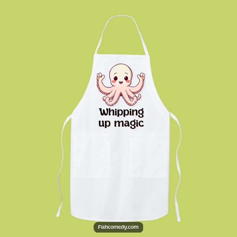 Funny Octopus Apron: Enthusiastic Greeting, Kitchen Fun, Perfect Funny Gift for Cooks
