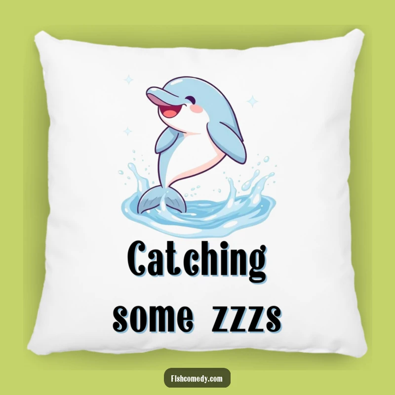 Funny Dolphin Pillow: Giggling Leap, Cozy Splash, Adorable Funny Gift